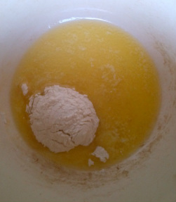 Melt butter add flour